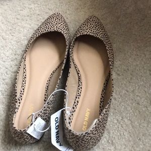 Animal print flats